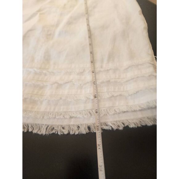 Tommy Bahama NWT Two Palms fringed linen skirt white size 0 - Picture 6 of 10